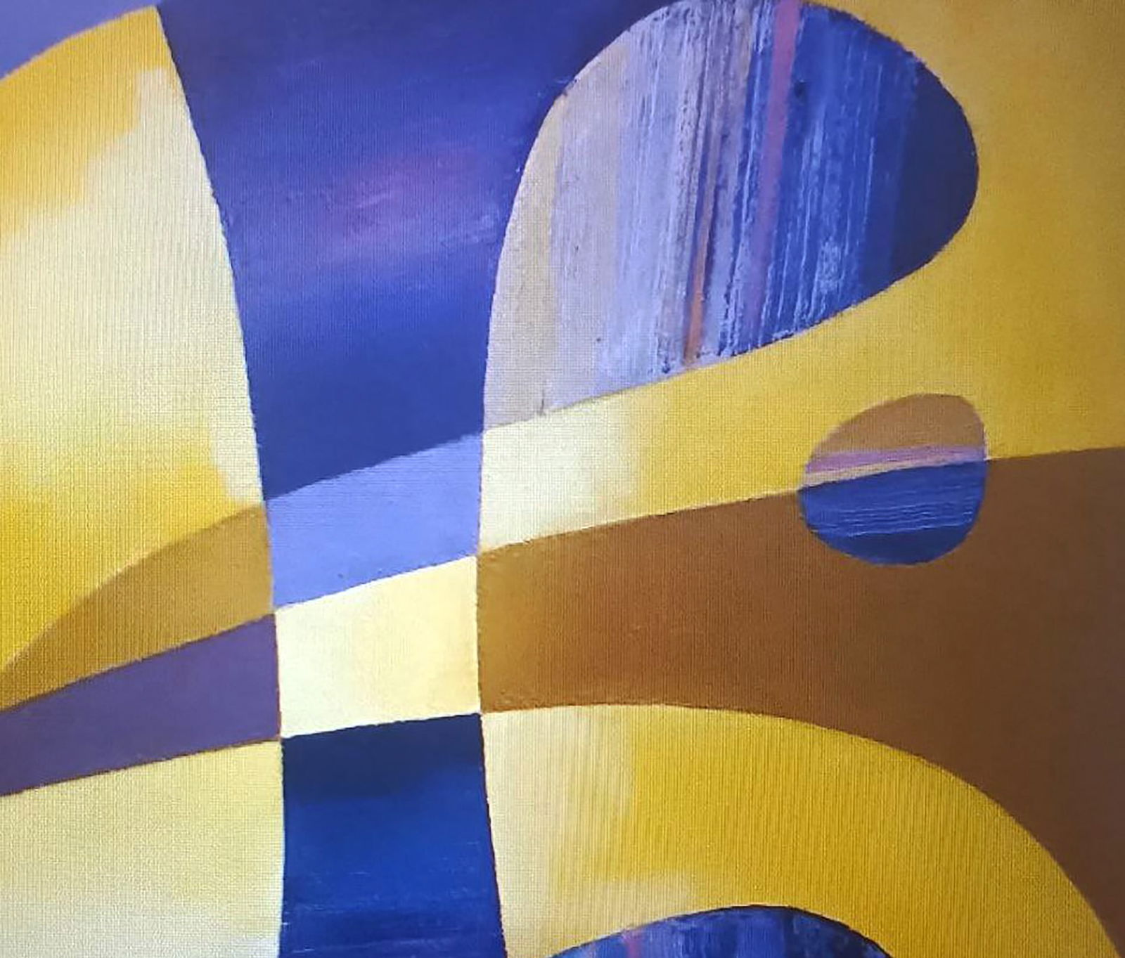 Oil painting Blue shapes Alexander Strashevich - 3