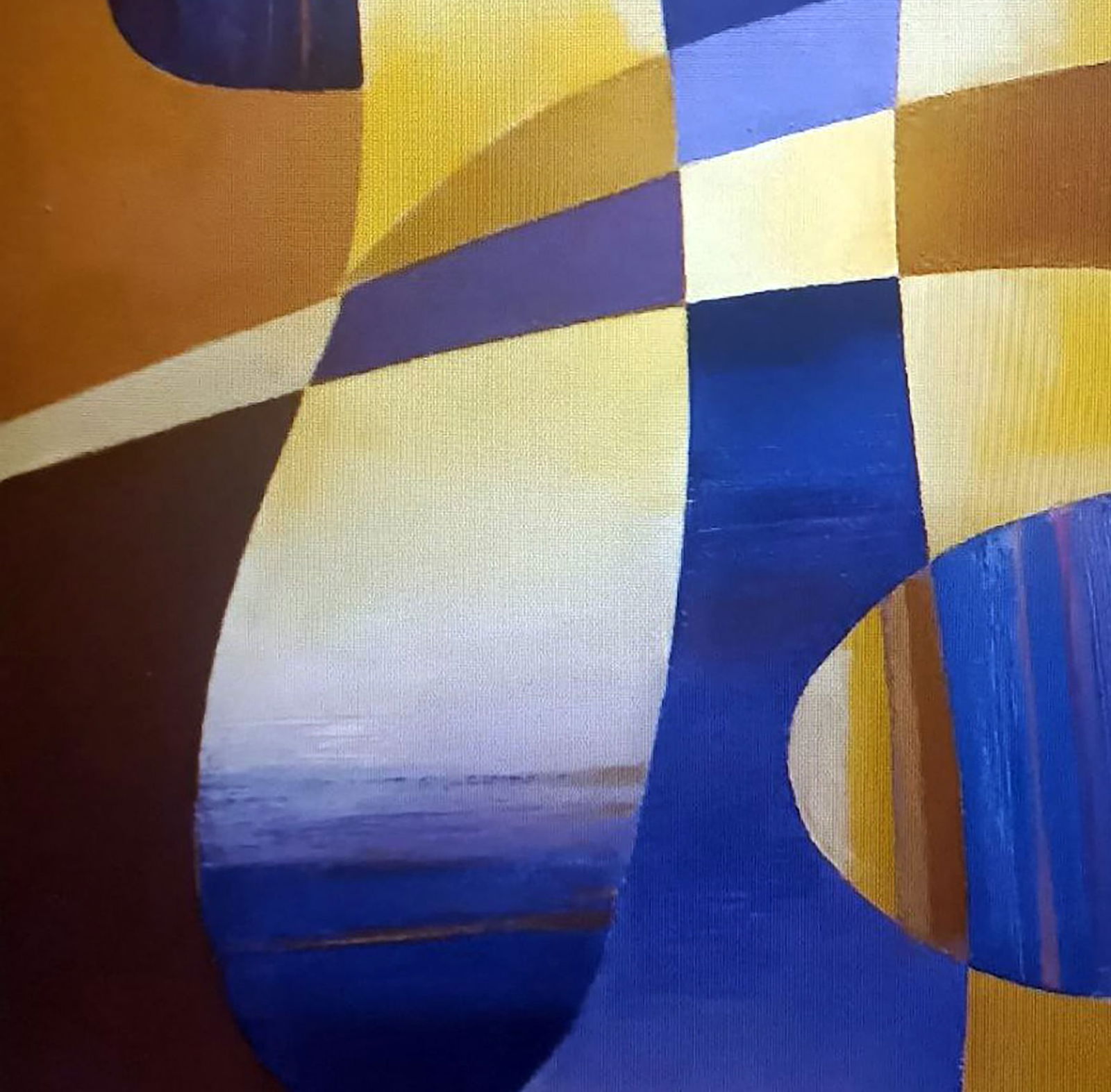 Oil painting Blue shapes Alexander Strashevich - 4