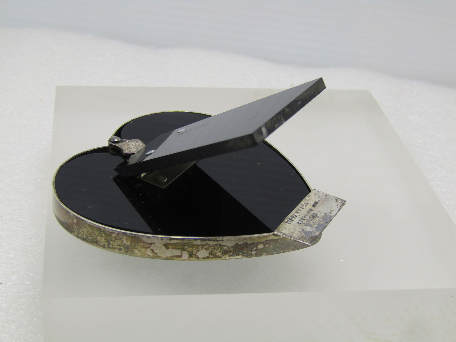 Vintage Tiffany Sterling Heart Easle Frame, 1970's-1980's - 4