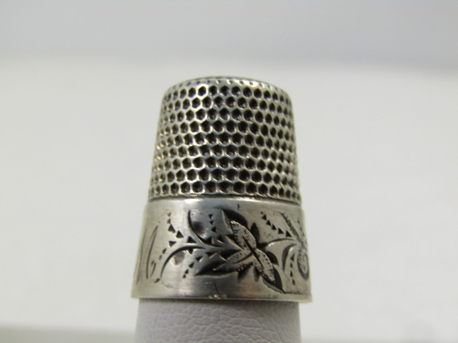 Vintage Sterling Thimble, Size, 9 , Signed, 1800's-1920's - 4