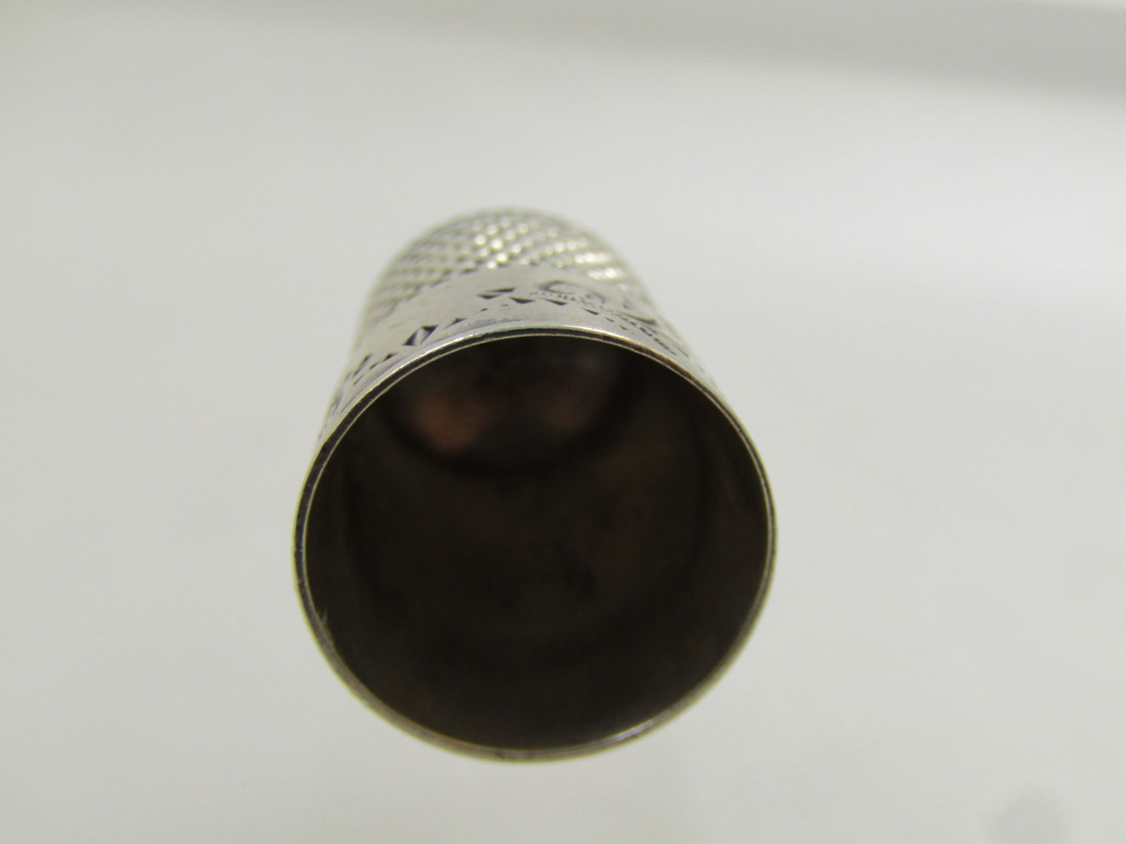 Vintage Sterling Thimble, Size, 9 , Signed, 1800's-1920's - 5