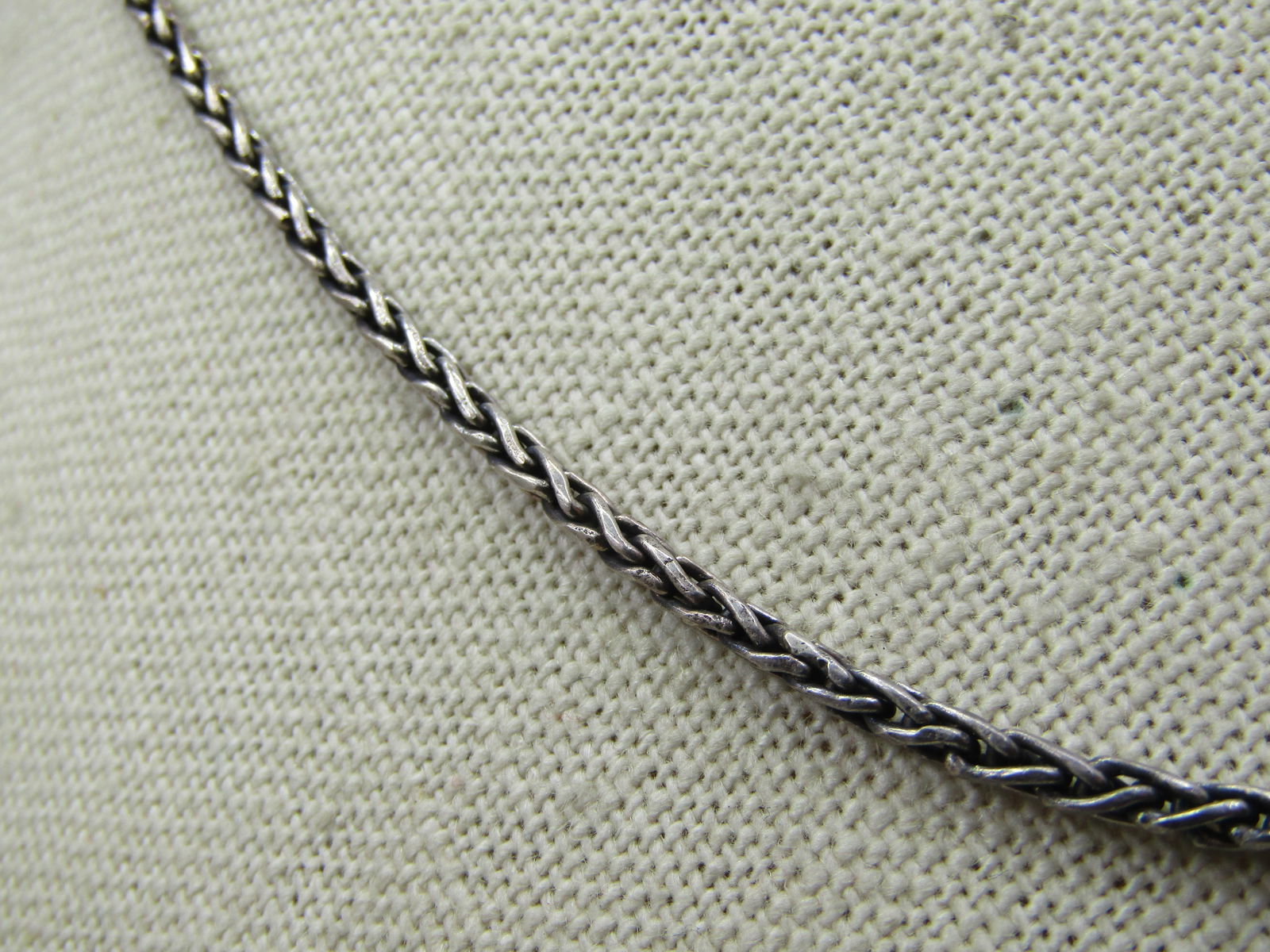 Vintage Sterling Byzantine Chain Necklace, 2.55mm", 24" Long, Signed BA, Unisex - 3