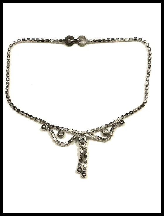 Vintage Rhinestone Statement Necklace - 7
