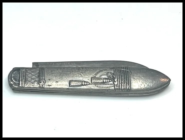 Vintage Derby Silver Co Sterling Pocket Knife - 3