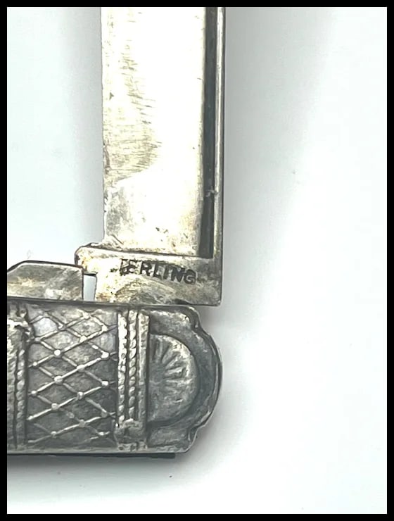 Vintage Derby Silver Co Sterling Pocket Knife - 9