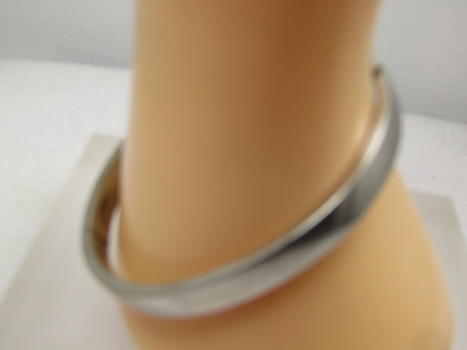 Vintage Sterling Floral Scrolled Hinged Bangle Bracelet, 7", 1950's-1960's, Signed - 3