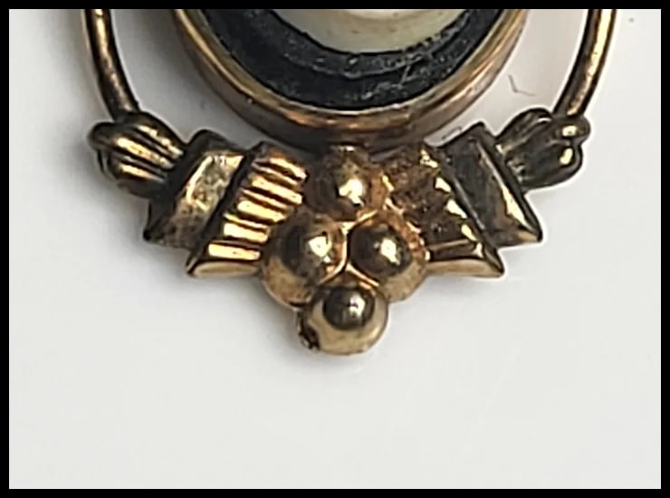 Vintage Gold Filled Van Dell Cameo Necklace - 6