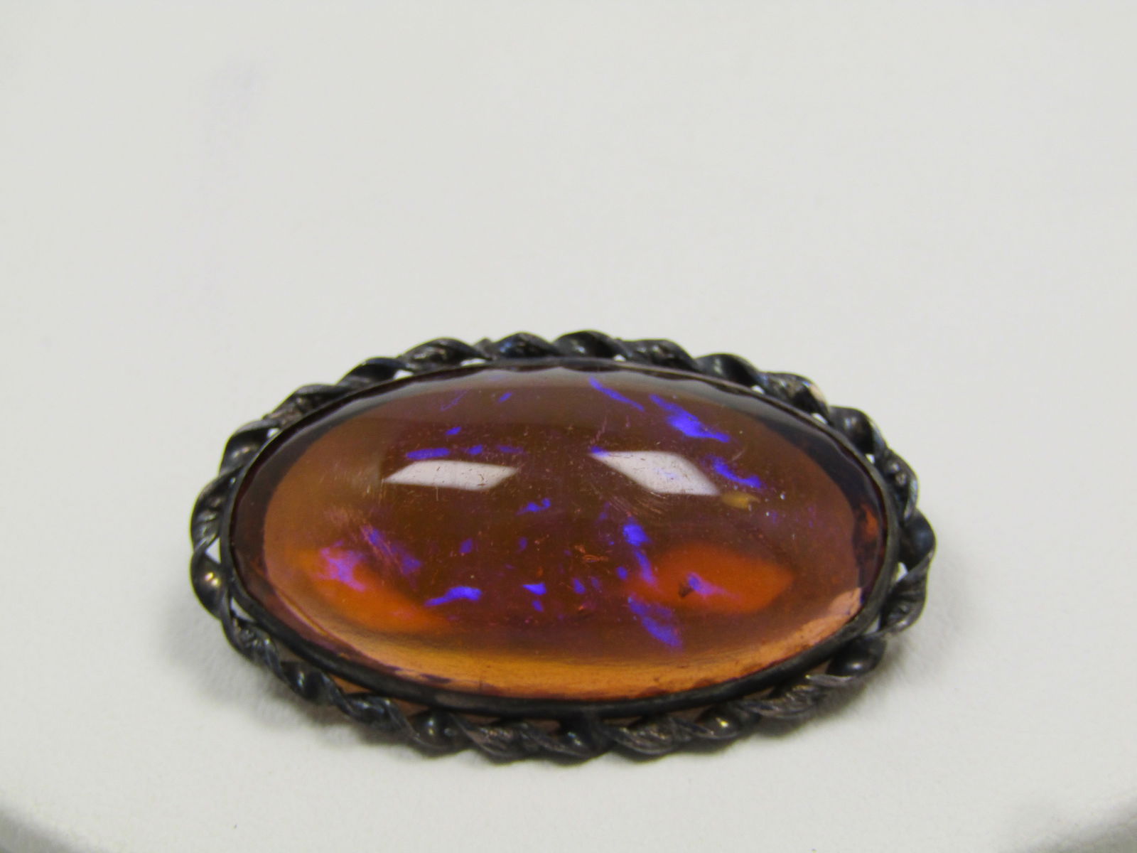 Vintage Sterling Dragon's Breath Brooch, 1940's-1950's - 2