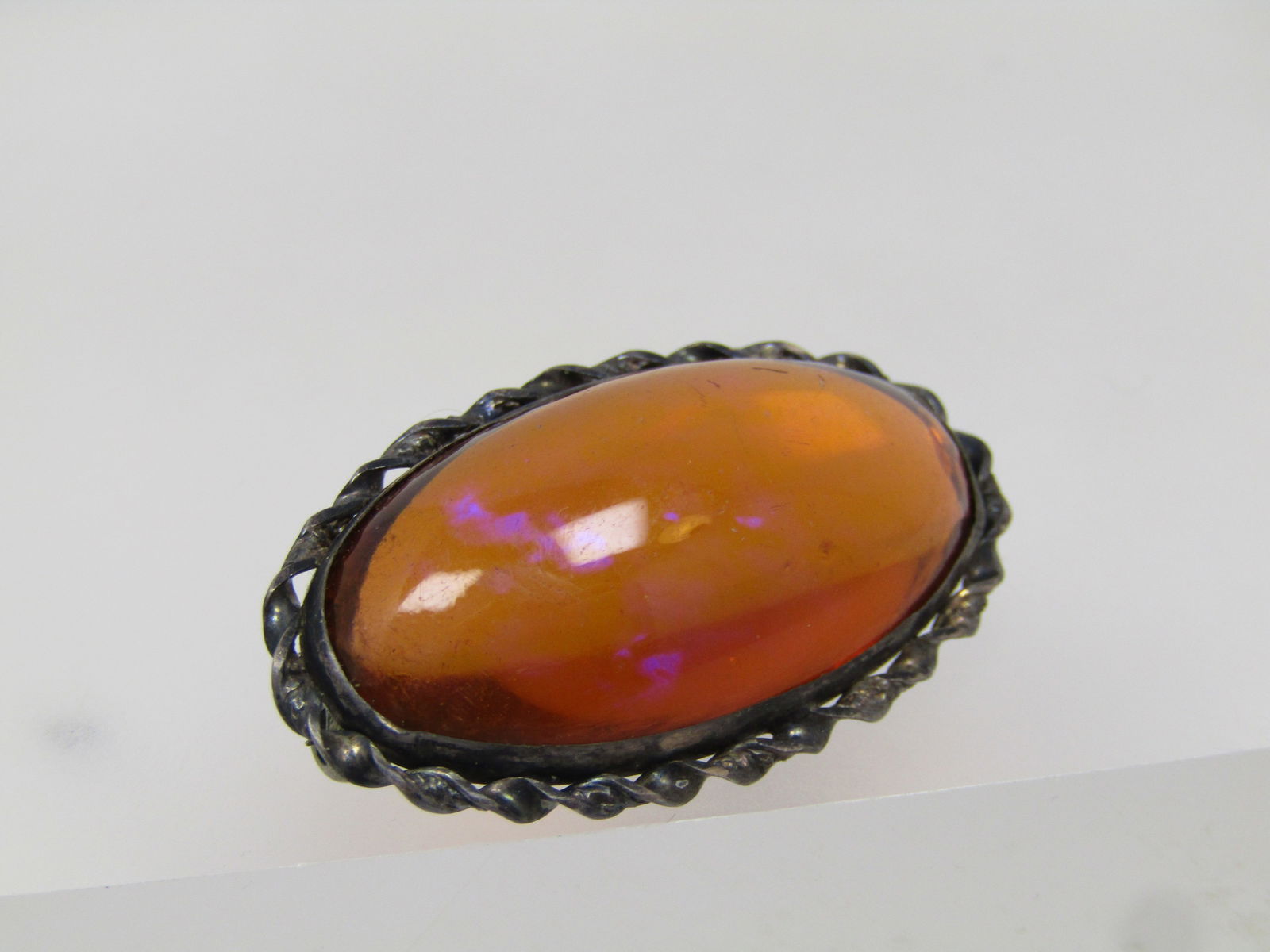 Vintage Sterling Dragon's Breath Brooch, 1940's-1950's - 3