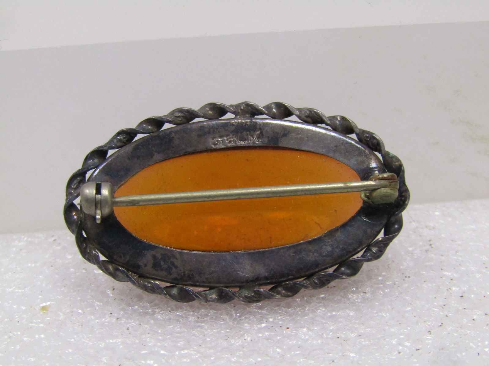 Vintage Sterling Dragon's Breath Brooch, 1940's-1950's - 5