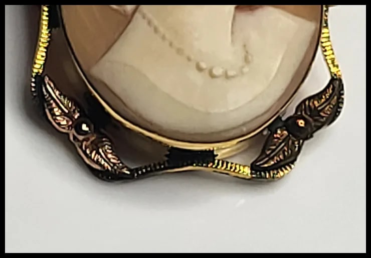 Vintage Van Dell Gold Filled Cameo Pin/Pendant/Brooch - 4