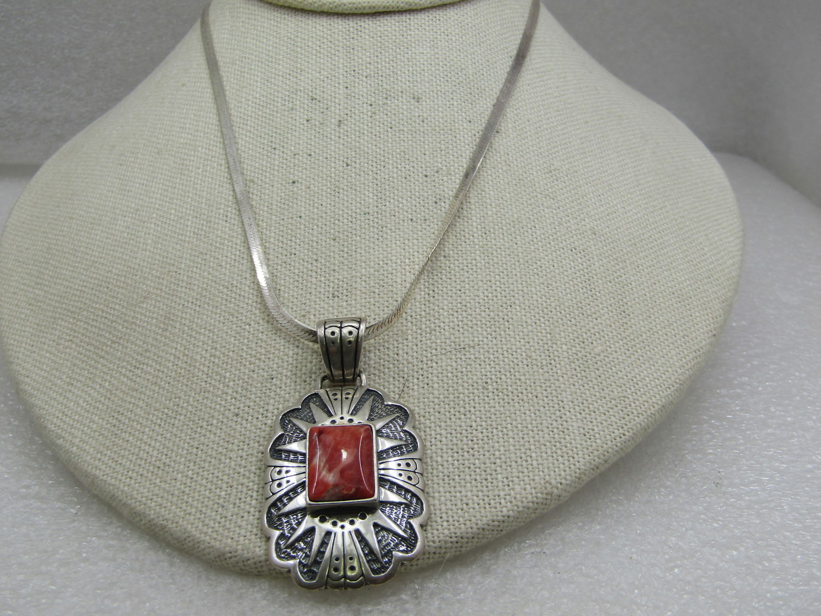 Vintage Sterling Southwestern Agate Necklace, Carolyn Pollack Relios, 24" - 3