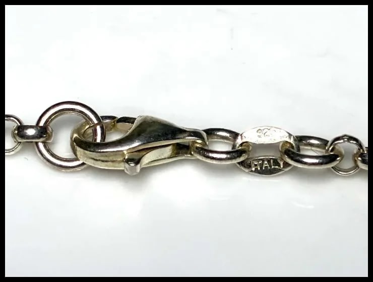 Estate Italian Sterling Silver Chainmail Bib Necklace - 5