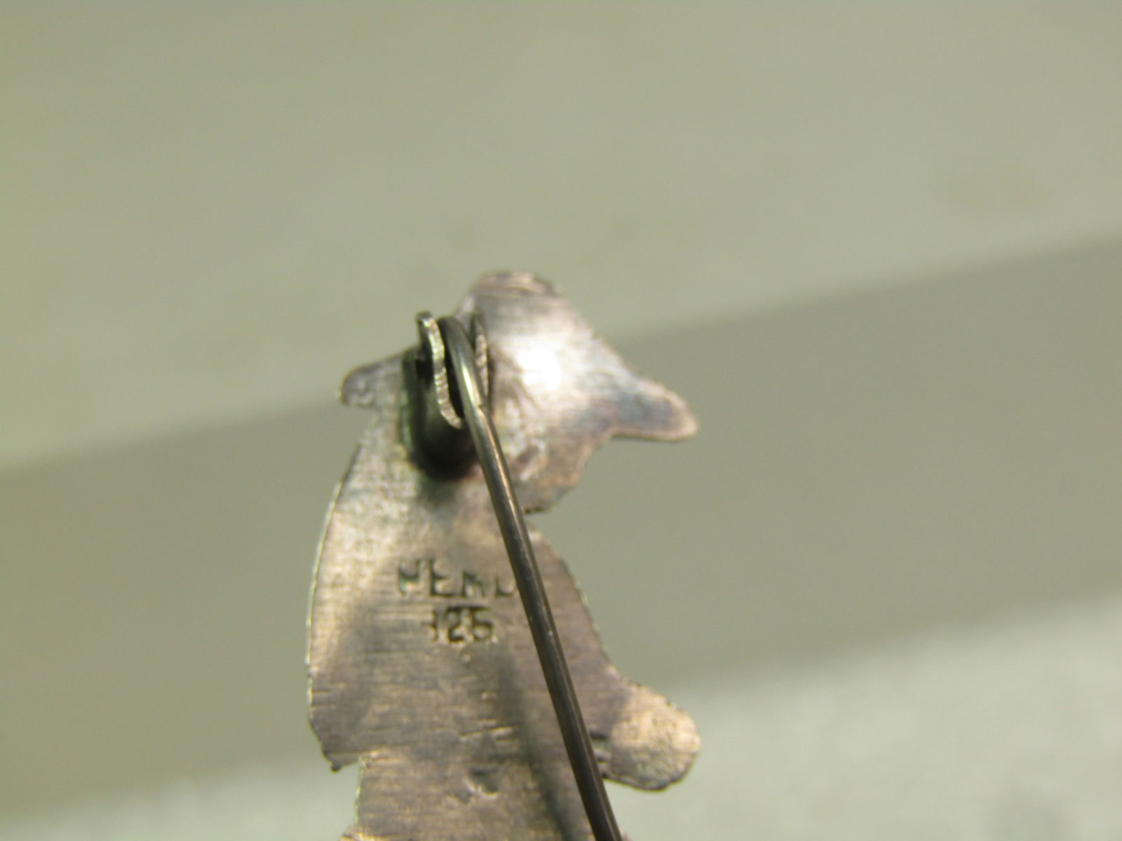 Vintage Sterling Peruvian Woman Figural Pin, Cl-Clasp, 1960's-1970's - 5