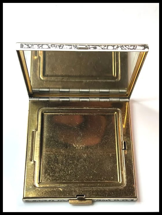 Vintage French Volupte Adam and Eve Compact - 9