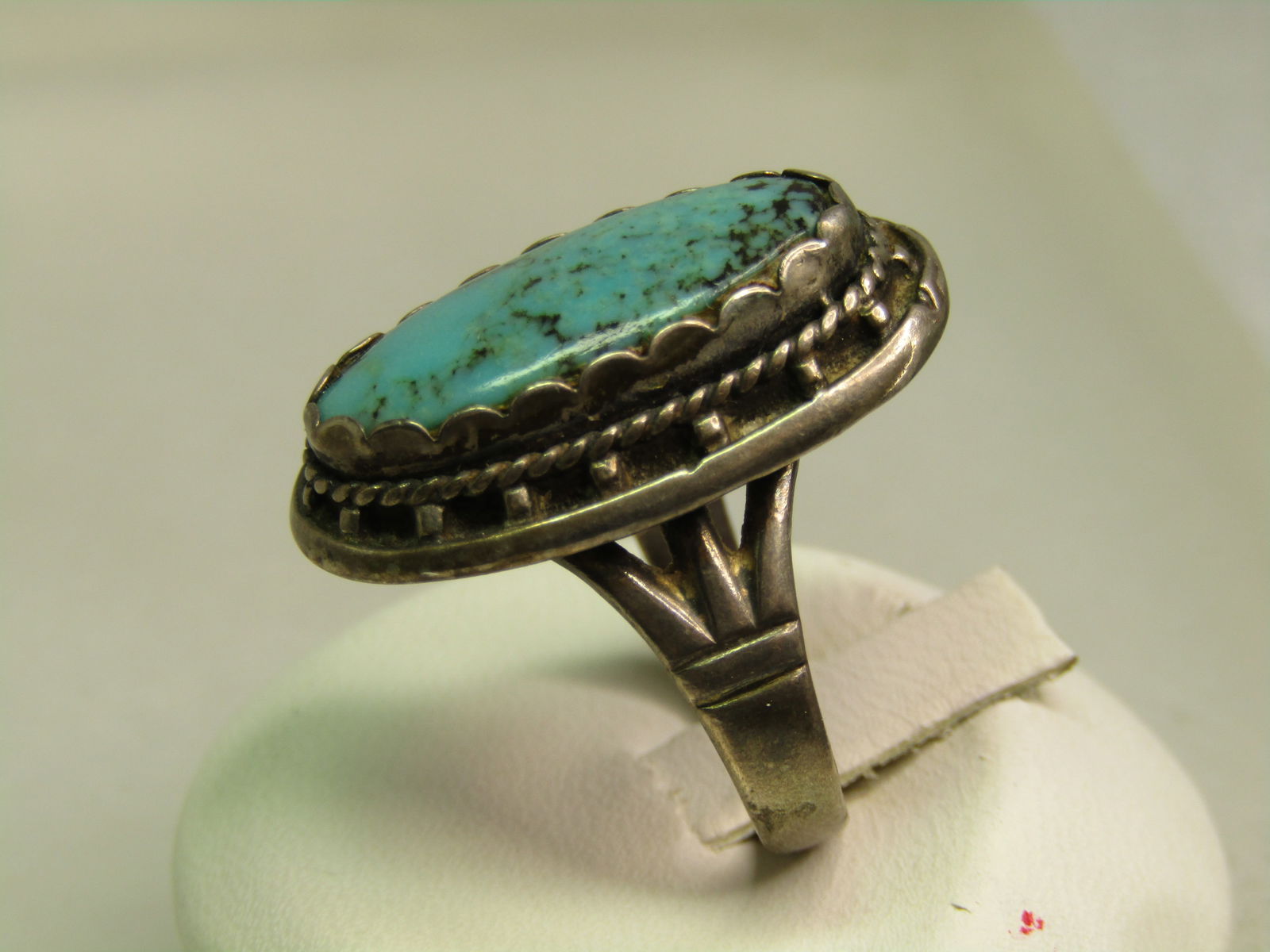 Vintage Sterling Southwestern Ring, Sz. 7, 1960's-1970's, Signed - 3