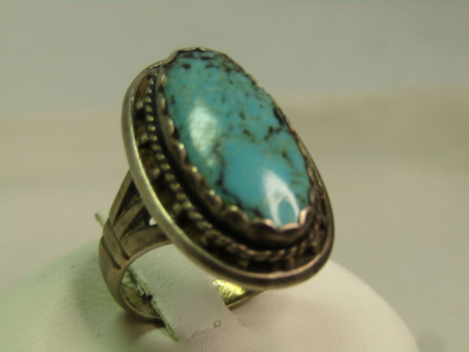 Vintage Sterling Southwestern Ring, Sz. 7, 1960's-1970's, Signed - 4