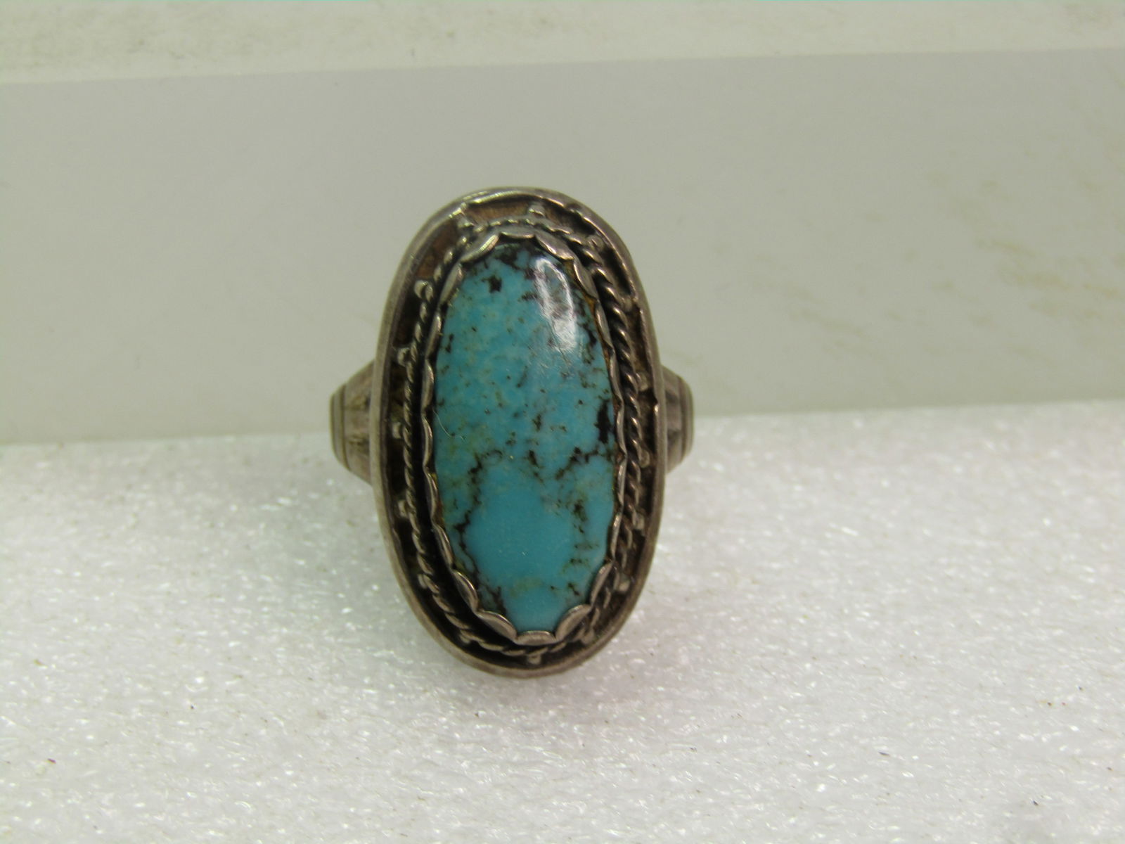 Vintage Sterling Southwestern Ring, Sz. 7, 1960's-1970's, Signed - 5