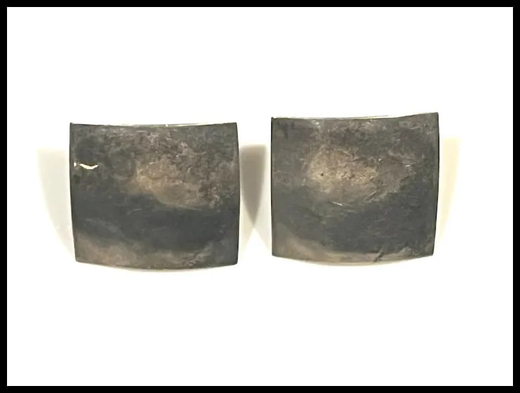 Vintage Sterling Silver Handmade Earrings - 3