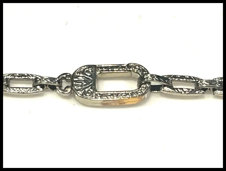 Art Deco Platinum Crystal and Diamond Necklace and Earring Set - 6