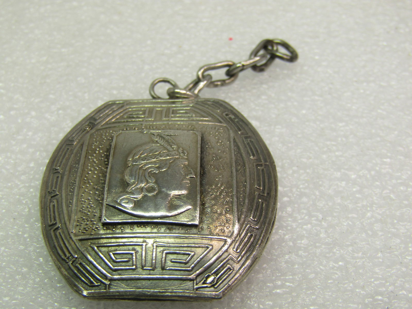 Vintage Sterling Peruvian Pendant, 1960's-1970's, Two-Sided - 4