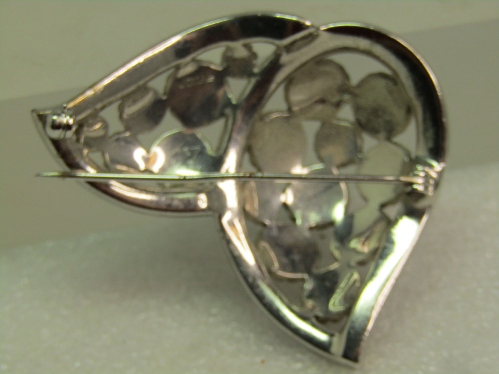 Vintage Jomaz Two-Tone Winged Brooch, Rhinestones, 1940's-1950's - 5