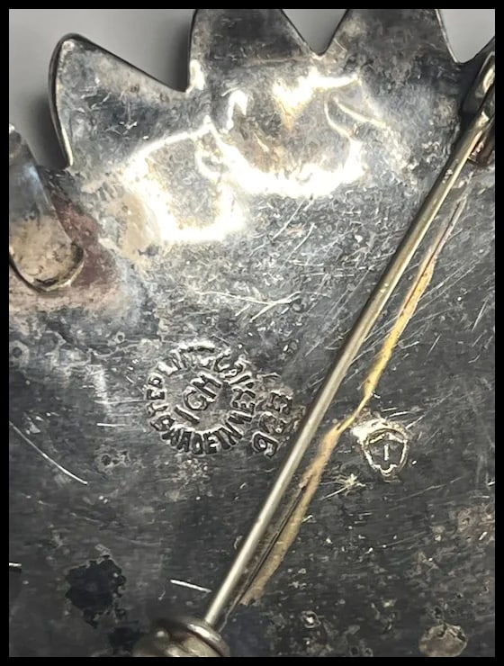 Vintage Sterling Silver Abalone Barrette and Brooches - 6