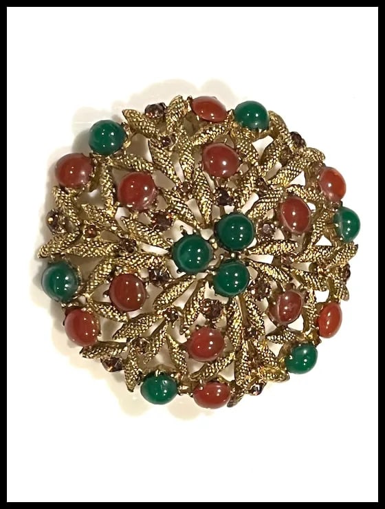Vintage Signed Capri Brooch - 2