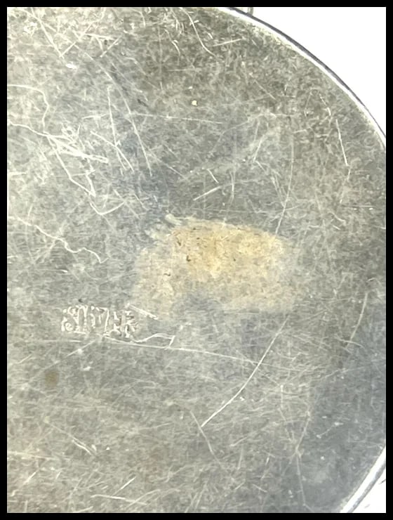 Vintage Sterling Silver and Turquoise Round Trinket/ Pill/ Keepsake Box - 7