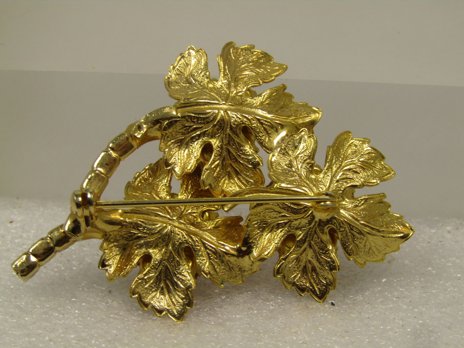 Vintage Red/White/Blue Blossom Stem Brooch, 1960's - 4