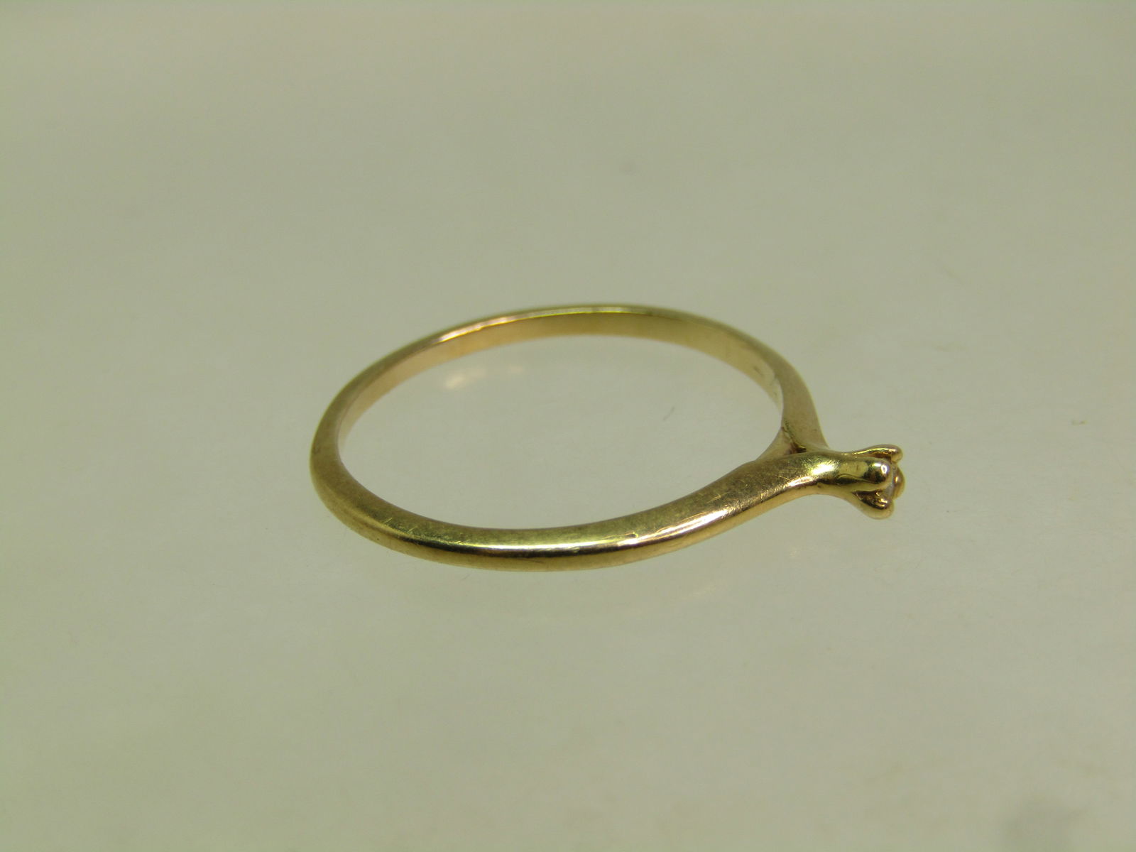 Vintage 14kt Diamond Promise Ring, Sz. 6.25, Signed BS, 1960's-1970's - 6