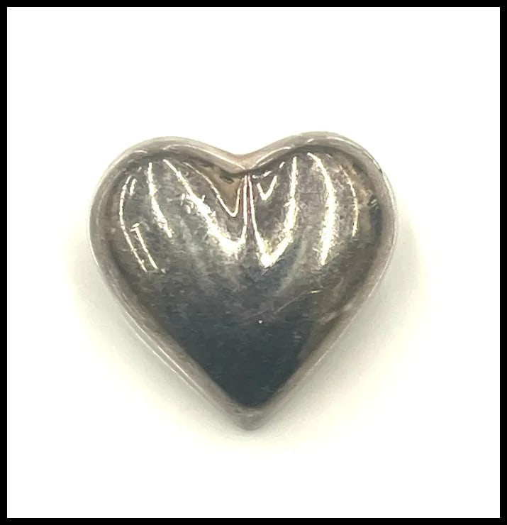 Vintage Tiffany & Co. Sterling Silver Puffy Heart Brooch/Pin - 3