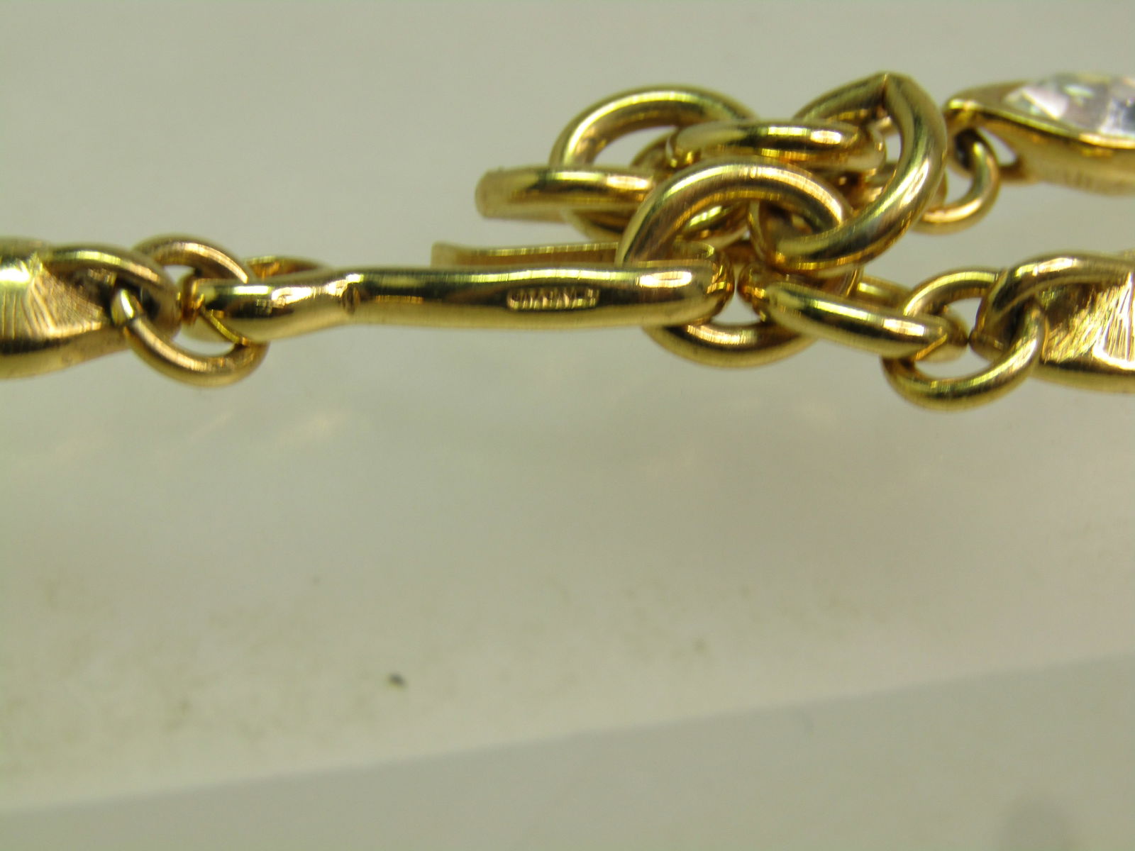 Vintage Monet Clear & Smoky Rhinestone Necklace, 17", 1970's-1980's - 7