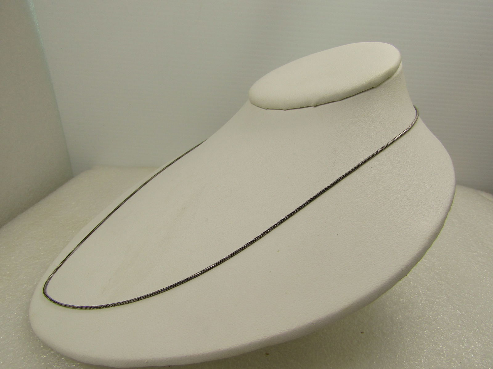 Vintage Sterling 1.3mm Snake Chain, 20", 1970's-1980's - 2