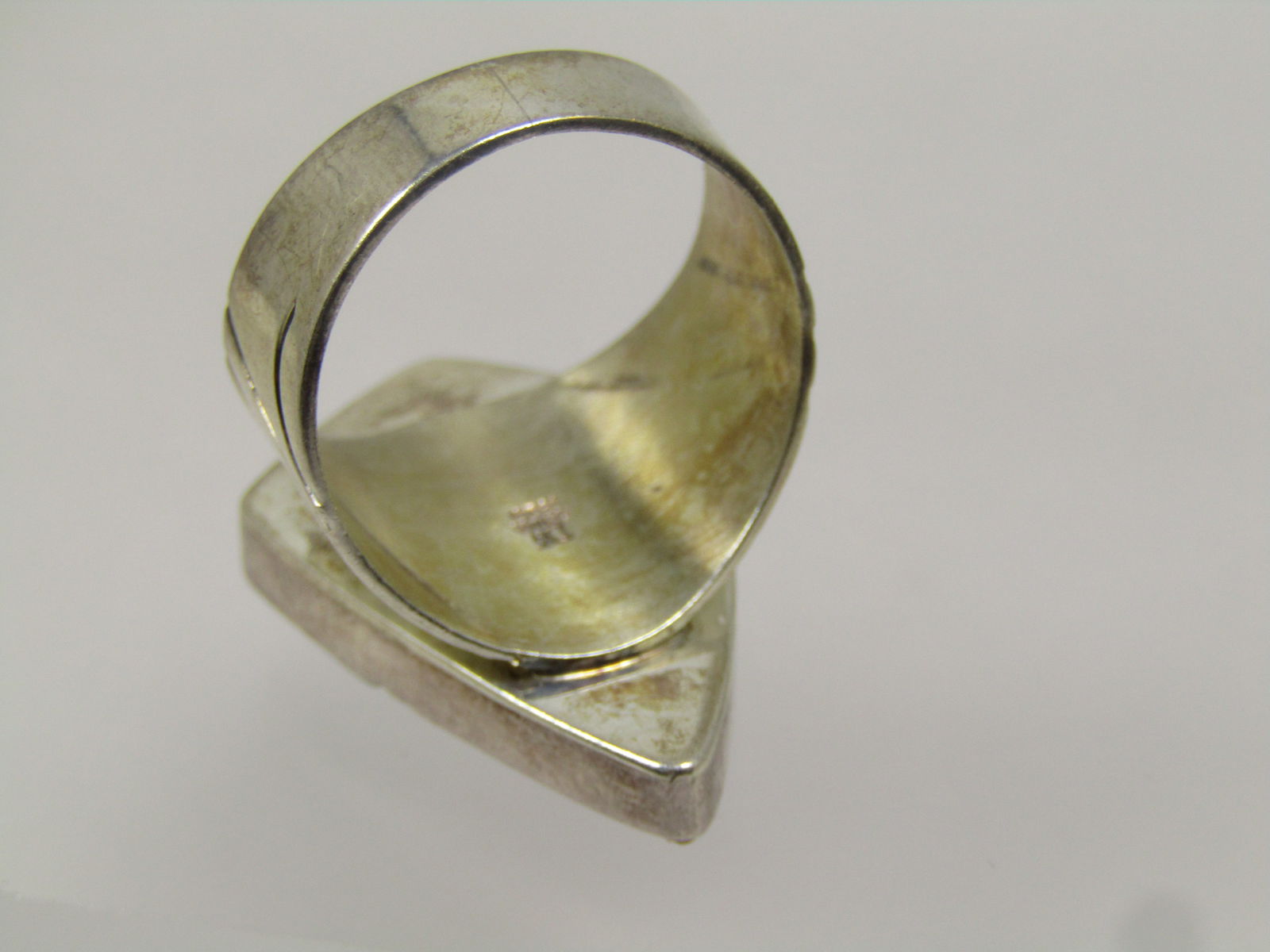 Vintage Jay King Red Agate & Ony Ring, Signed, Sz. 9.25, Unisex, 2000's - 5