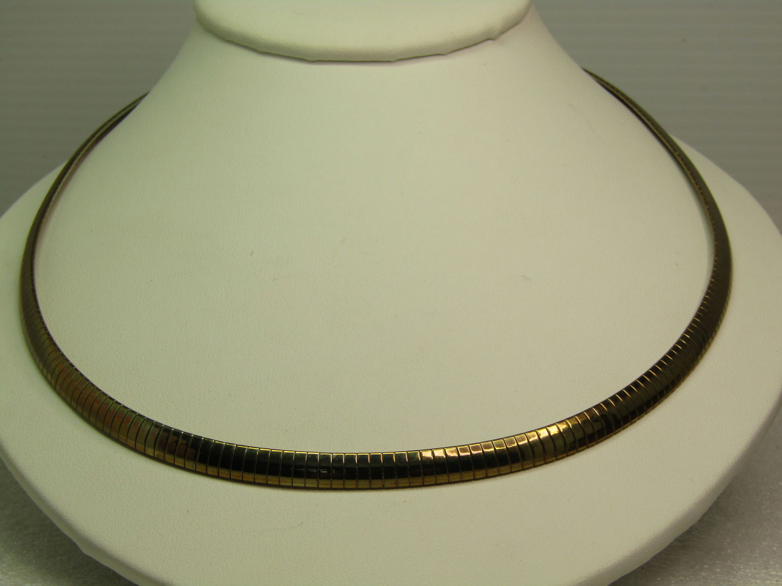 Vintage Gold Tone Omega Necklace, 20", 1980's-1990's - 2