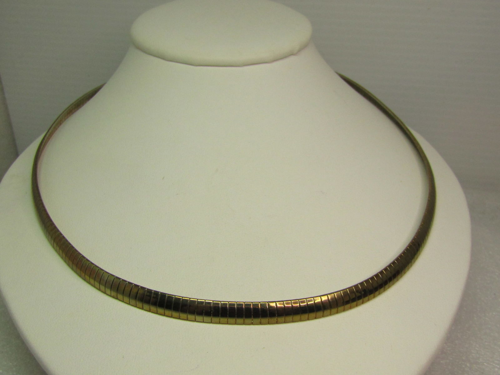 Vintage Gold Tone Omega Necklace, 20", 1980's-1990's - 3