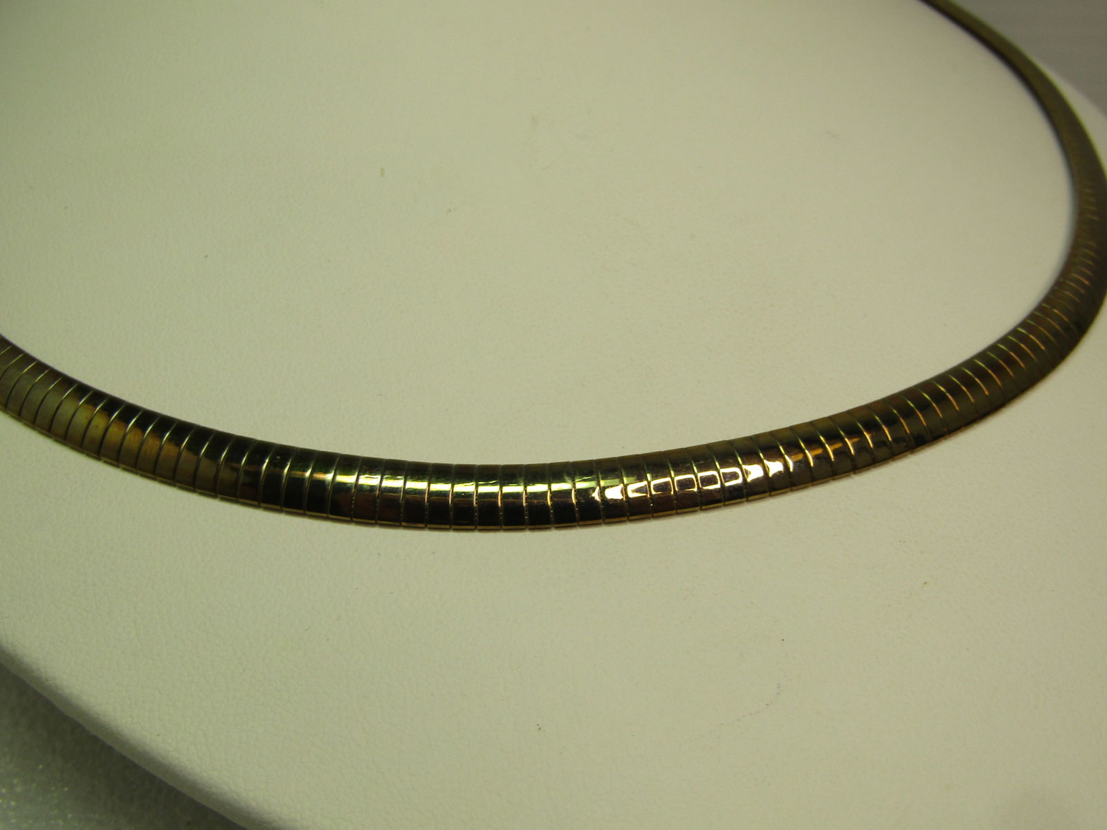 Vintage Gold Tone Omega Necklace, 20", 1980's-1990's - 4