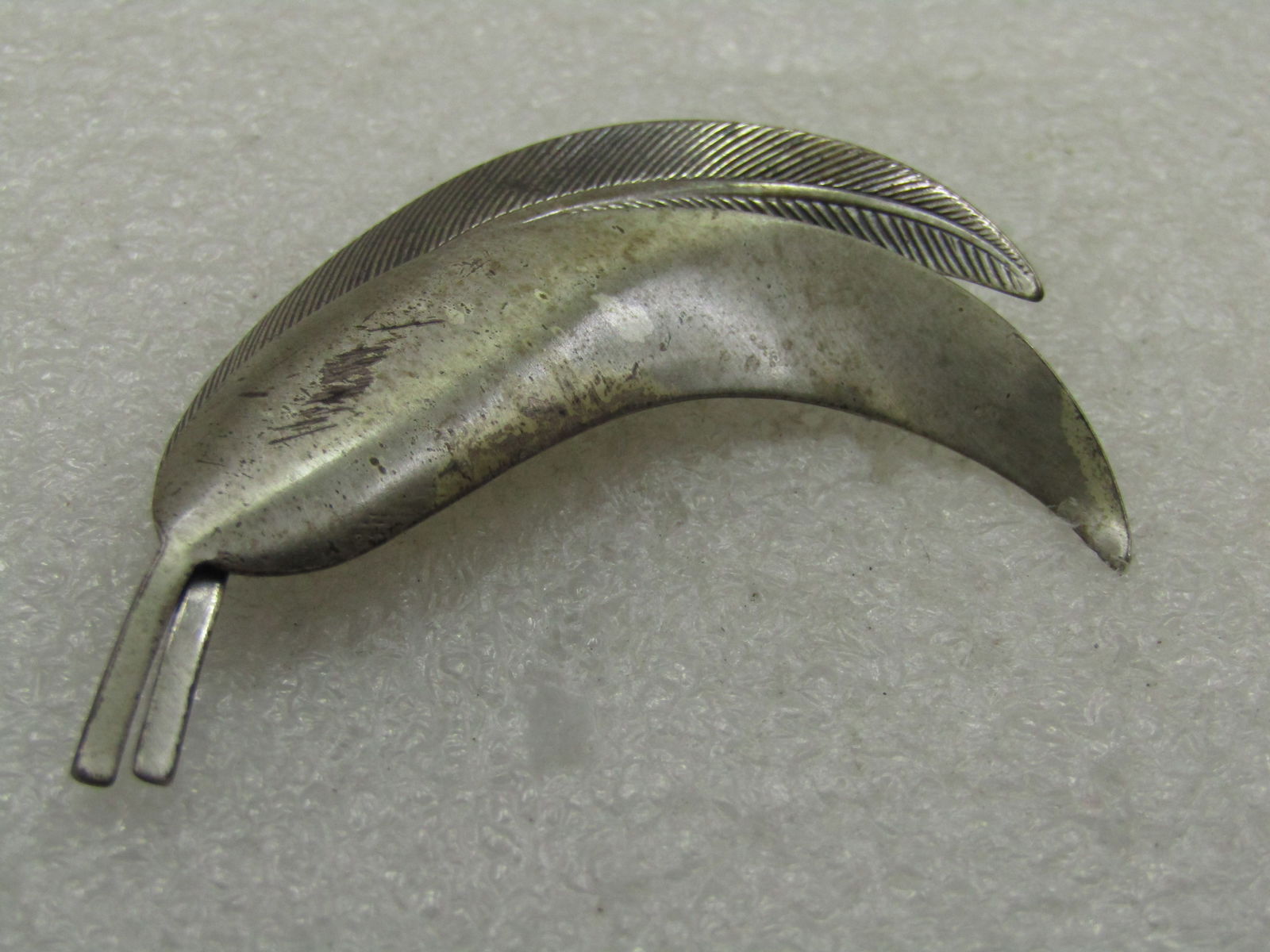 Vintage Sterling Double Leaf Brooch, Signed Jewelart, Mid-Century - 8