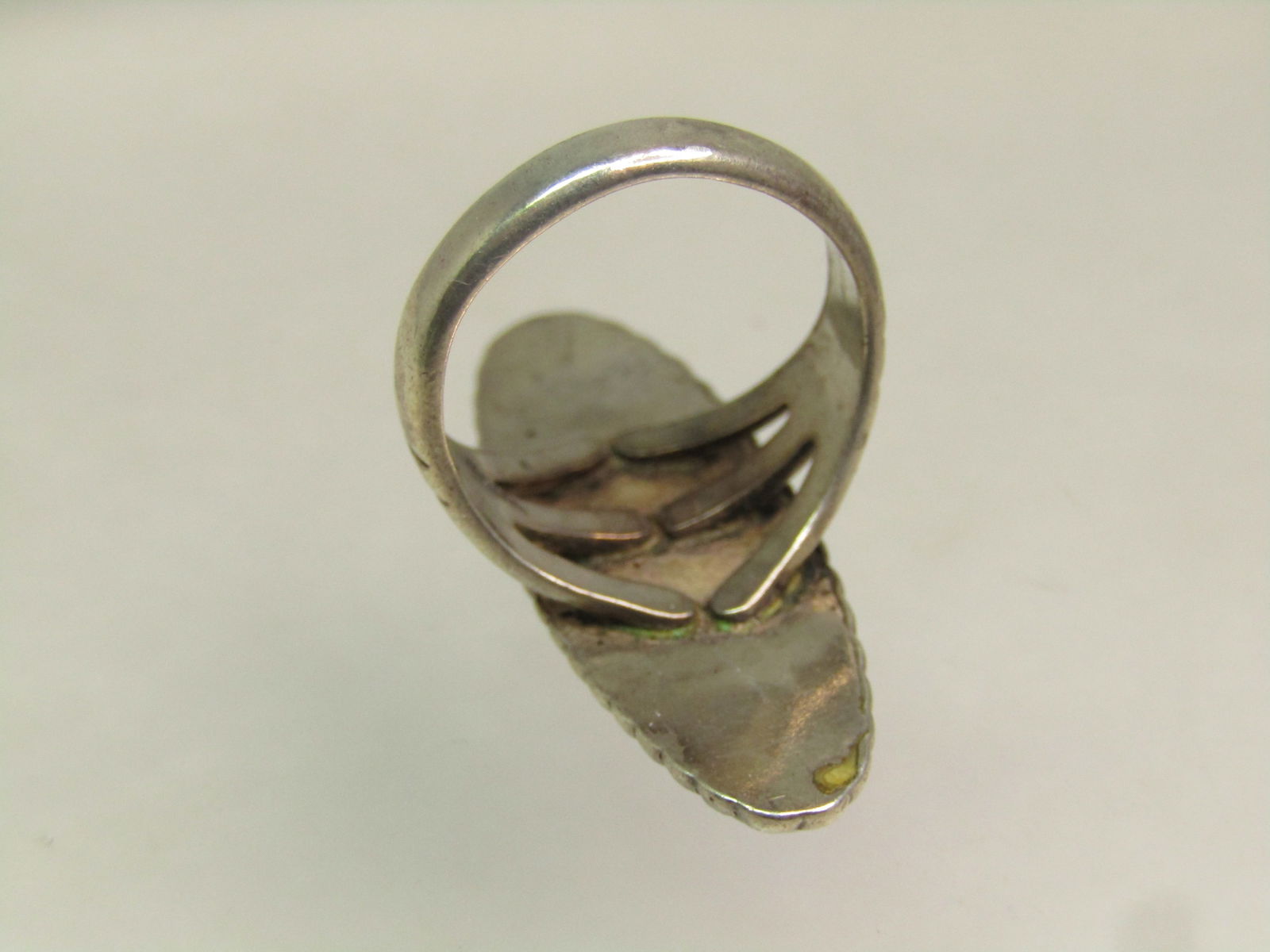 Vintage Sterling Southwestern Turquoise Ring, Bell Trading, Sz, 5, 1960's-1970's. - 5