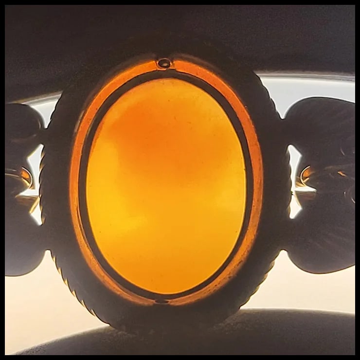 Vintage 12k Gold Filled Cameo C.C. Bracelet - 6