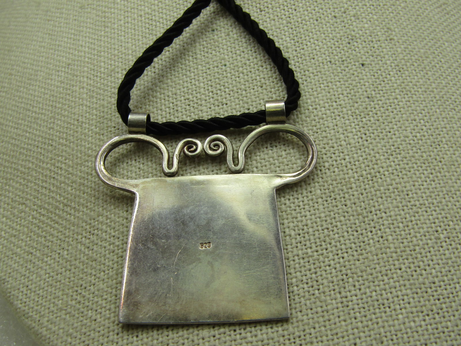 Vintage Sterling Silver Necklace, Bali Vibe, 16.5" - 5