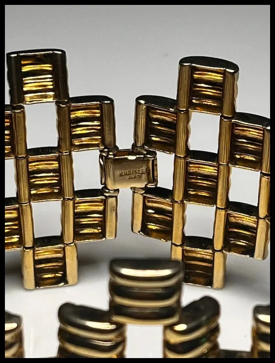 Vintage Kreisler 12k Gold Filled Art Deco Bracelet - 4