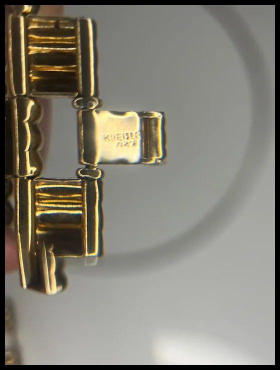 Vintage Kreisler 12k Gold Filled Art Deco Bracelet - 5