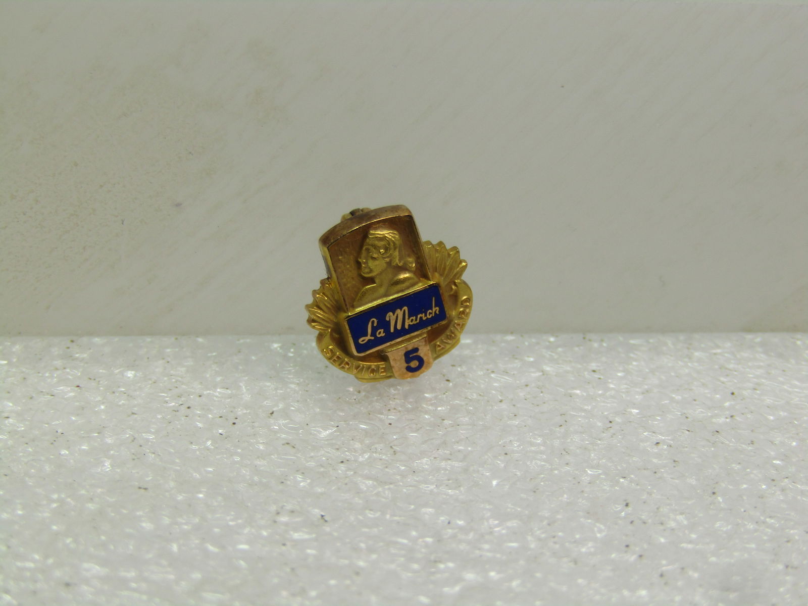 Vintage 10kt La Marich Confectionery Pin, 5 Year Award Pin 1980's-1990's (1 of 5)