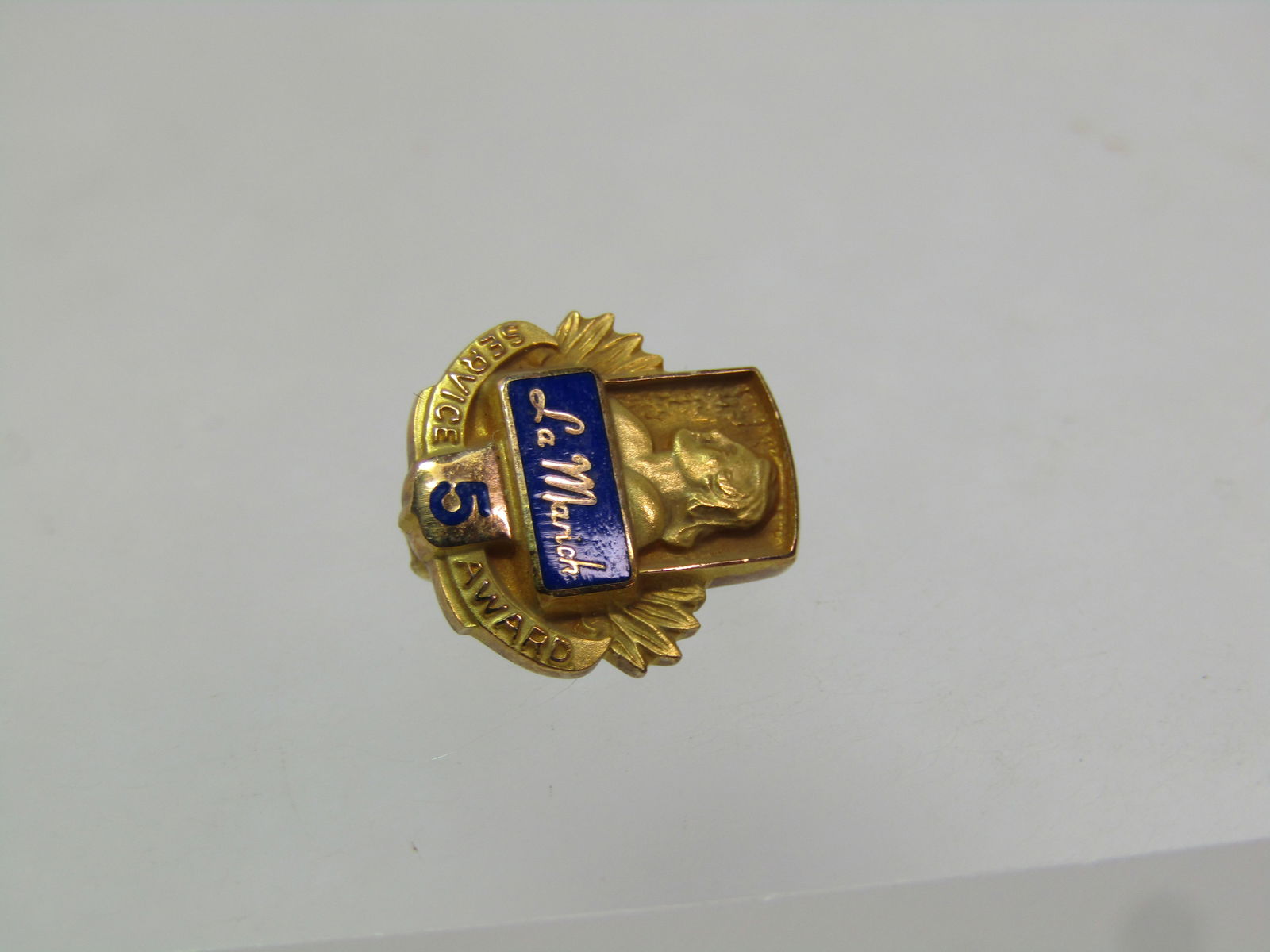 Vintage 10kt La Marich Confectionery Pin, 5 Year Award Pin 1980's-1990's - 2