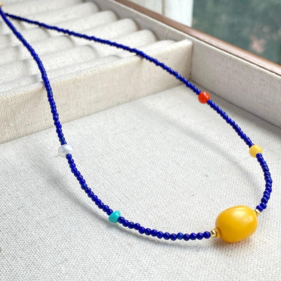 S925 Silver Natural Turquoise Necklace - 2