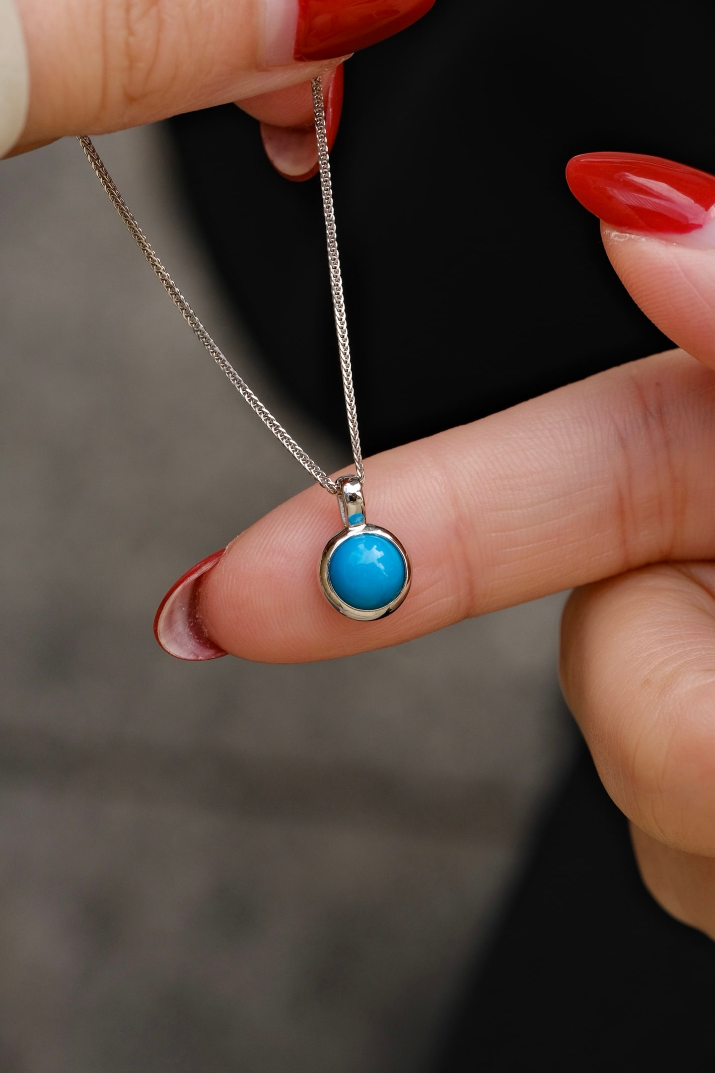 Natural Turquoise Pendant - 3