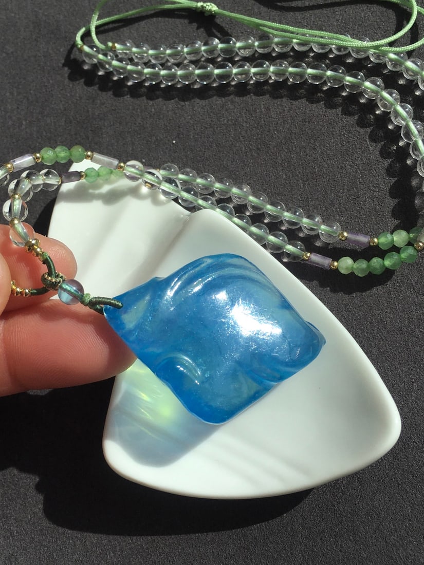 Natural Lapis Lazuli Pendant - 7