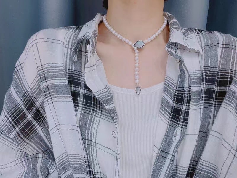 Natural pearl necklace - 4